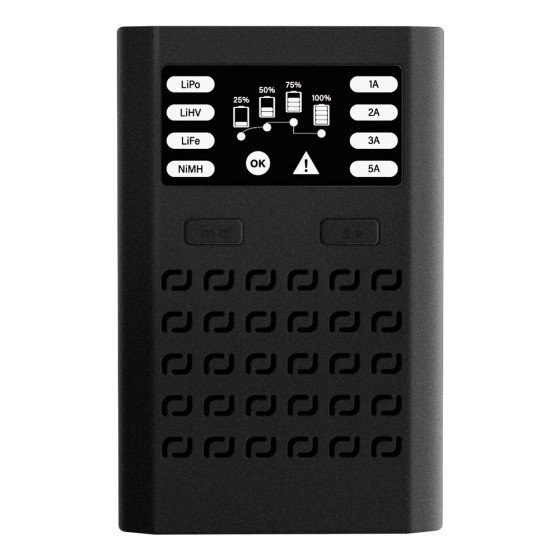 EV-Peak Quad 60W 5A Balance Charger High Power Density 2S-6S Multi Battery Charger for RC FPV Racing Freestyle Drones DIY Parts